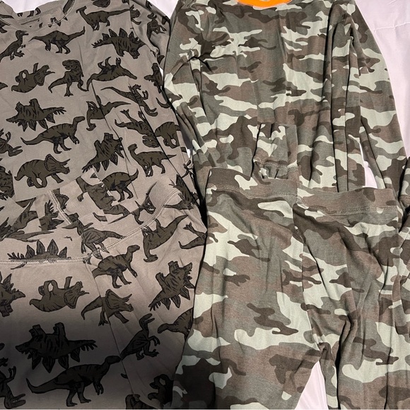 GAP Pajamas Gap Boys Long Sleeve Cotton Pajamas Camouflage Dinasaur Poshmark